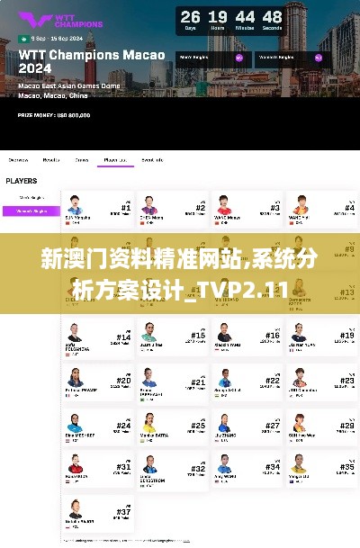 新澳门资料精准网站,系统分析方案设计_TVP2.11