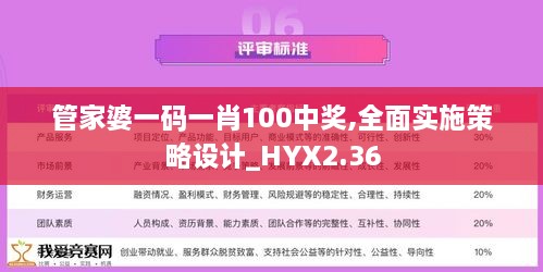 管家婆一码一肖100中奖,全面实施策略设计_HYX2.36