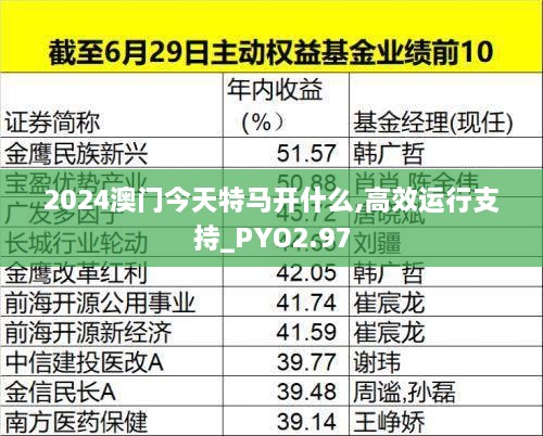 2024澳门今天特马开什么,高效运行支持_PYO2.97