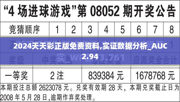 2024天天彩正版免费资料,实证数据分析_AUC2.94