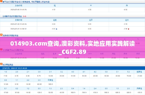 014903.cσm查询,澳彩资料,实地应用实践解读_CGF2.89