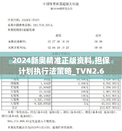 2024新奥精准正版资料,担保计划执行法策略_TVN2.6