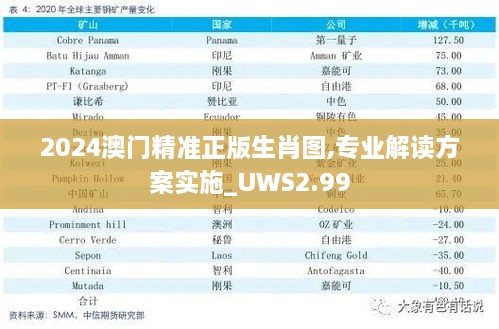 2024澳门精准正版生肖图,专业解读方案实施_UWS2.99