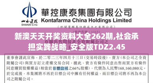 新澳天天开奖资料大全262期,社会承担实践战略_安全版TDZ2.45