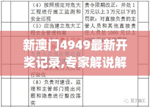 新澳门4949最新开奖记录,专家解说解释定义_明亮版JTJ2.69