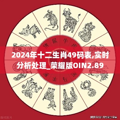 2024年十二生肖49码表,实时分析处理_荣耀版OIN2.89