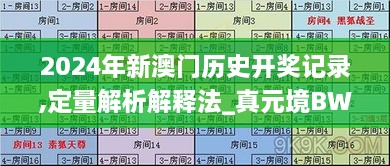 2024年新澳门历史开奖记录,定量解析解释法_真元境BWL2.86