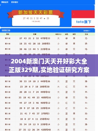 2004新澳门天天开好彩大全正版329期,实地验证研究方案_投影版WGW11.92