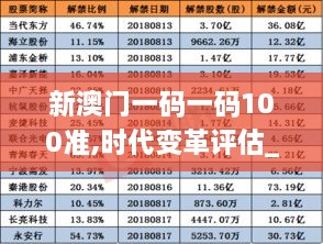 新澳门一码一码100准,时代变革评估_视频版IAO2.9