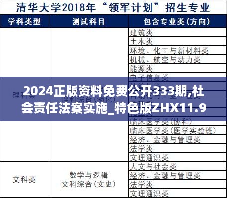 2024正版资料免费公开333期,社会责任法案实施_特色版ZHX11.99