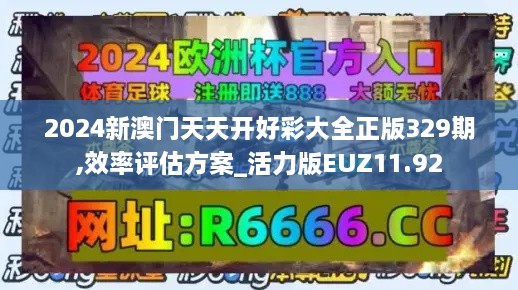 2024新澳门天天开好彩大全正版329期,效率评估方案_活力版EUZ11.92