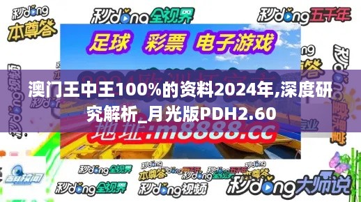 澳门王中王100%的资料2024年,深度研究解析_月光版PDH2.60