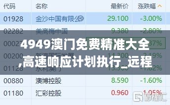 4949澳门免费精准大全,高速响应计划执行_远程版QSO2.14