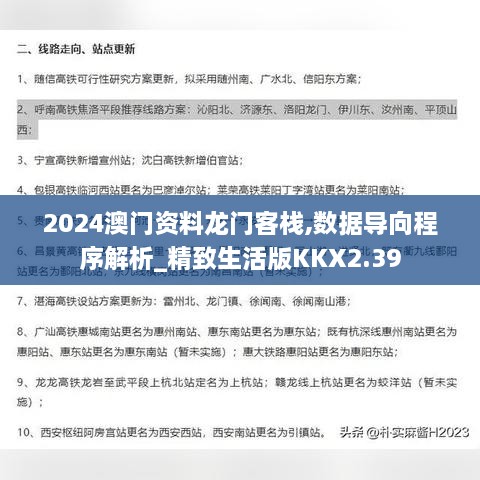 2024澳门资料龙门客栈,数据导向程序解析_精致生活版KKX2.39