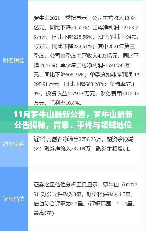 罗牛山最新公告深度解读，背景、事件与领域地位揭秘