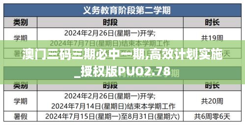 澳门三码三期必中一期,高效计划实施_授权版PUO2.78