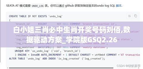 白小姐三肖必中生肖开奖号码刘佰,数据驱动方案_学院版GSQ2.26