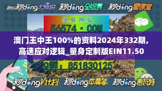 澳门王中王100%的资料2024年332期,高速应对逻辑_量身定制版EIN11.50