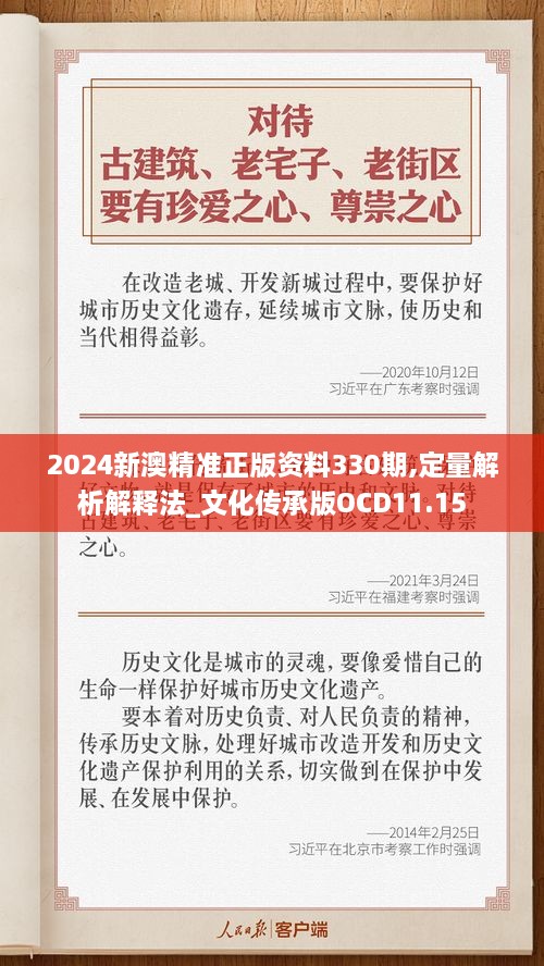 2024新澳精准正版资料330期,定量解析解释法_文化传承版OCD11.15