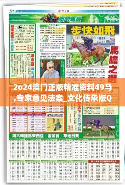 2o24澳门正版精准资料49马,专家意见法案_文化传承版QVK9.63