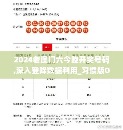 2024老澳门六今晚开奖号码,深入登降数据利用_习惯版OSH9.96