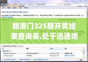 新澳门325期开奖结果查询表,处于迅速响应执行_远光版XPX9.55