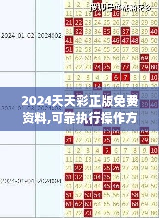 2024天天彩正版免费资料,可靠执行操作方式_目击版XRX9.73