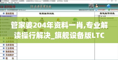 管家婆204年资料一肖,专业解读操行解决_旗舰设备版LTC9.58