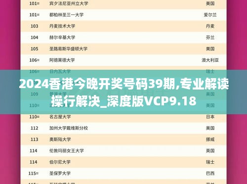 2024香港今晚开奖号码39期,专业解读操行解决_深度版VCP9.18