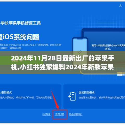 小红书独家爆料，2024年新款苹果手机震撼登场，11月28日出厂品质解密