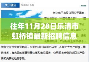 往年11月28日乐清市虹桥镇最新招聘信息解析与全面评测