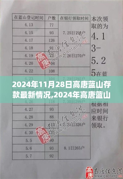 2024年高唐蓝山银行存款最新动态及金融趋势分析，洞悉机遇，把握财富增长