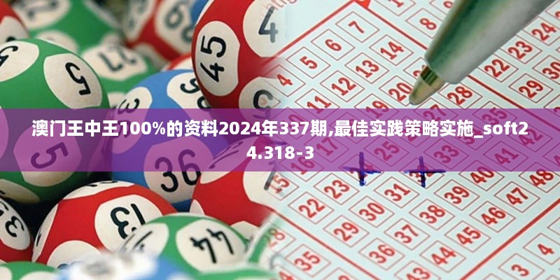 澳门王中王100%的资料2024年337期,最佳实践策略实施_soft24.318-3