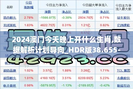 2024澳门今天晚上开什么生肖,数据解析计划导向_HDR版38.655-8