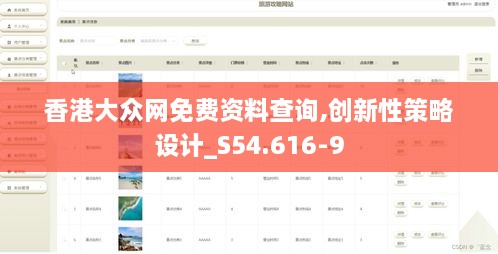 香港大众网免费资料查询,创新性策略设计_S54.616-9