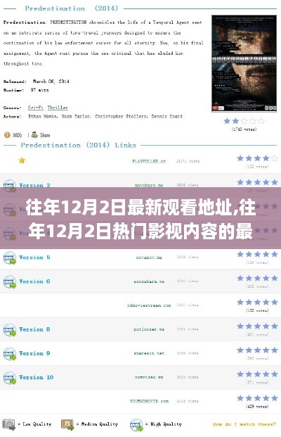 往年12月2日影视内容最新观看地址全解析及热门影视观看指南