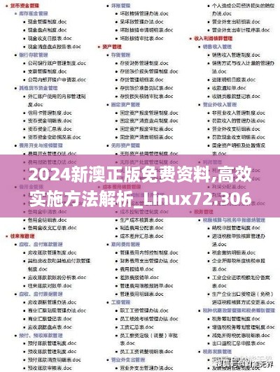 2024新澳正版免费资料,高效实施方法解析_Linux72.306-7