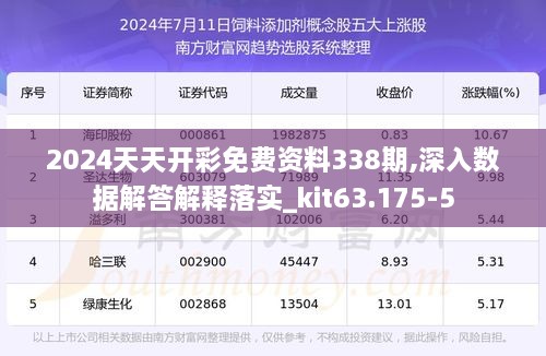 2024天天开彩免费资料338期,深入数据解答解释落实_kit63.175-5