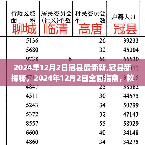 2024年冠县全面指南，揭秘新探秘之旅，完成重要任务的攻略