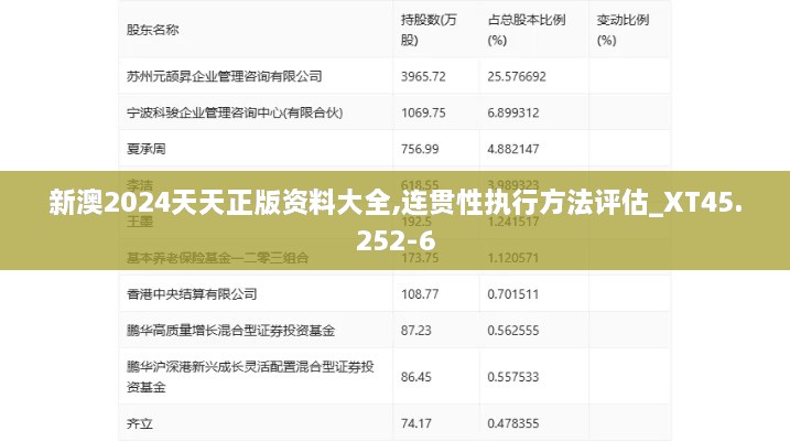 新澳2024天天正版资料大全,连贯性执行方法评估_XT45.252-6