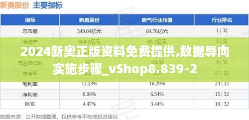 2024新奥正版资料免费提供,数据导向实施步骤_vShop8.839-2