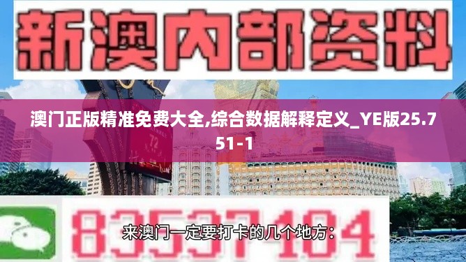 澳门正版精准免费大全,综合数据解释定义_YE版25.751-1