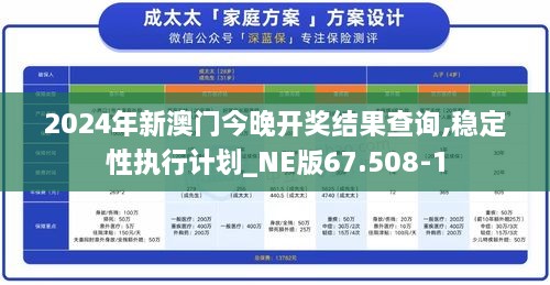 2024年新澳门今晚开奖结果查询,稳定性执行计划_NE版67.508-1