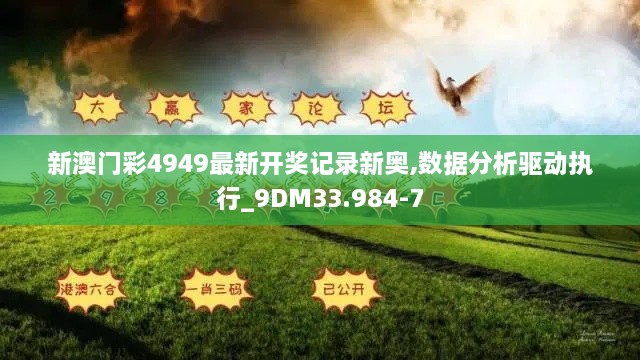 新澳门彩4949最新开奖记录新奥,数据分析驱动执行_9DM33.984-7