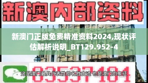 新澳门正版免费精准资料2024,现状评估解析说明_BT129.952-4