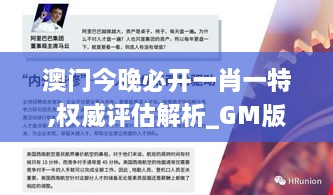 澳门今晚必开一肖一特,权威评估解析_GM版19.856-8