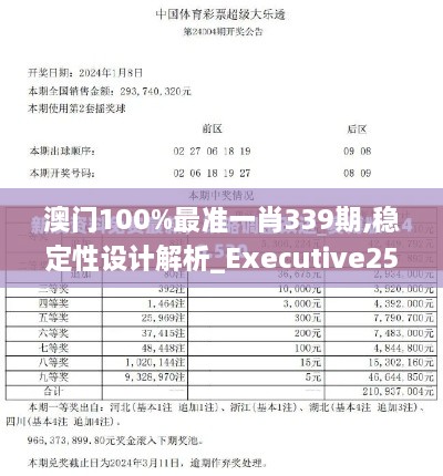 澳门100%最准一肖339期,稳定性设计解析_Executive25.698-7