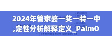 2024年管家婆一奖一特一中,定性分析解释定义_PalmOS25.499-1