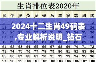 2024十二生肖49码表,专业解析说明_钻石版11.461