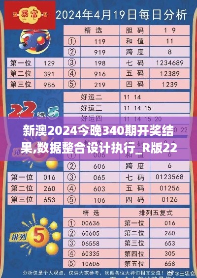 新澳2024今晚340期开奖结果,数据整合设计执行_R版22.256-7